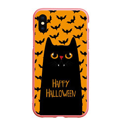 Чехол iPhone XS Max матовый Happy Halloween