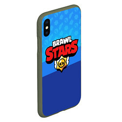 Чехол iPhone XS Max матовый Brawl Stars, цвет: 3D-темно-зеленый — фото 2