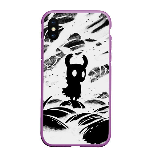 Чехол iPhone XS Max матовый Hollow Knight / 3D-Фиолетовый – фото 1