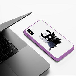 Чехол iPhone XS Max матовый Hollow Knight, цвет: 3D-фиолетовый — фото 2