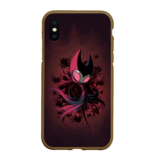 Чехол iPhone XS Max матовый Hollow Knight / 3D-Коричневый – фото 1