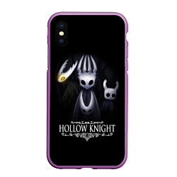 Чехол iPhone XS Max матовый Hollow Knight, цвет: 3D-фиолетовый