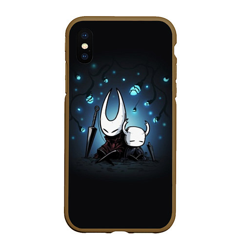 Чехол iPhone XS Max матовый Hollow Knight / 3D-Коричневый – фото 1