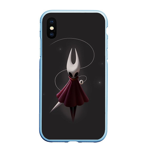 Чехол iPhone XS Max матовый Hollow Knight / 3D-Голубой – фото 1