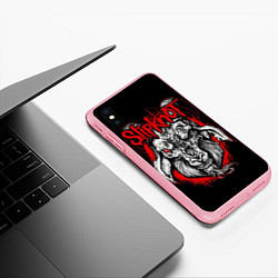 Чехол iPhone XS Max матовый Slipknot: Devil Goat, цвет: 3D-баблгам — фото 2