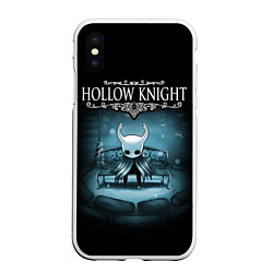 Чехол iPhone XS Max матовый Hollow Knight: Night, цвет: 3D-белый