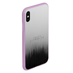 Чехол iPhone XS Max матовый Death Stranding Лес, цвет: 3D-сиреневый — фото 2