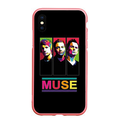 Чехол iPhone XS Max матовый Muse pop-art