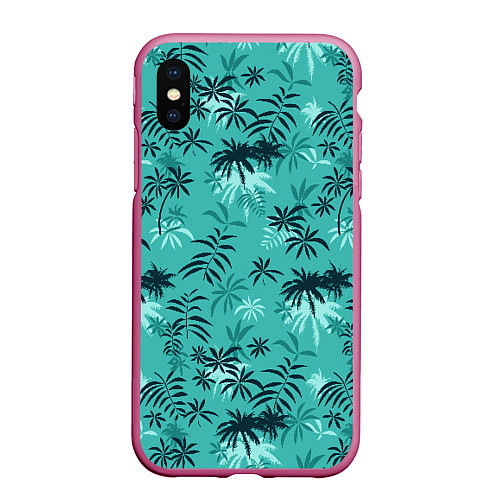 Чехол iPhone XS Max матовый Tommy Vercetti / 3D-Малиновый – фото 1