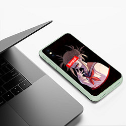 Чехол iPhone XS Max матовый Senpai My Hero Academia, цвет: 3D-салатовый — фото 2