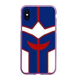 Чехол iPhone XS Max матовый ALL MIGHT MY HERO ACADEMIA MHA МОЯ ГЕРОЙСКАЯ АКАДЕ