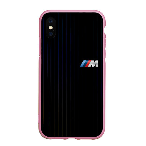 Чехол iPhone XS Max матовый BMW / 3D-Розовый – фото 1