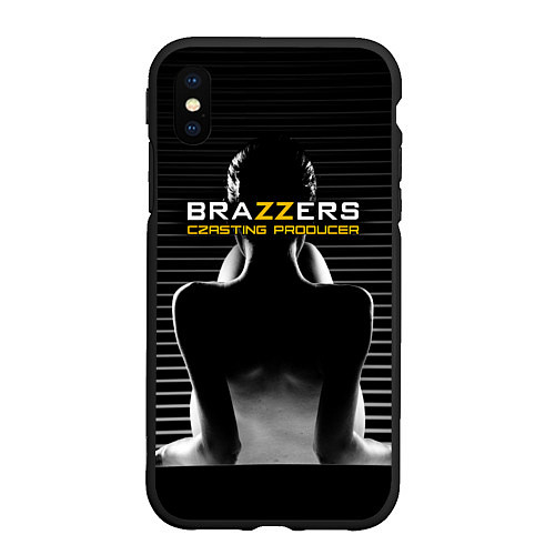 Чехол iPhone XS Max матовый Brazzers сasting-producer / 3D-Черный – фото 1