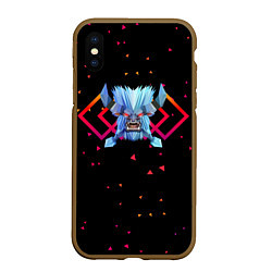 Чехол iPhone XS Max матовый Dota 2 - Spirit Breaker, цвет: 3D-коричневый