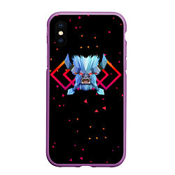 Чехол iPhone XS Max матовый Dota 2 - Spirit Breaker, цвет: 3D-фиолетовый