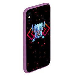 Чехол iPhone XS Max матовый Dota 2 - Spirit Breaker, цвет: 3D-фиолетовый — фото 2