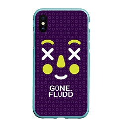 Чехол iPhone XS Max матовый GONE Fludd, цвет: 3D-мятный