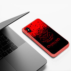 Чехол iPhone XS Max матовый Overlord, цвет: 3D-красный — фото 2
