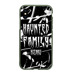 Чехол iPhone XS Max матовый KIZARU - HAUNTED FAMILY, цвет: 3D-темно-зеленый