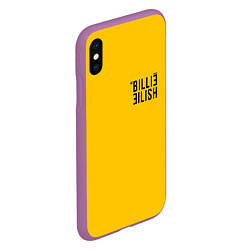 Чехол iPhone XS Max матовый BILLIE EILISH: Reverse, цвет: 3D-фиолетовый — фото 2