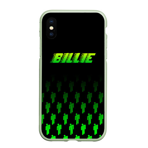 Чехол iPhone XS Max матовый BILLIE / 3D-Салатовый – фото 1