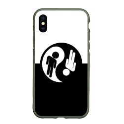 Чехол iPhone XS Max матовый Billie Eilish: Yin-Yang