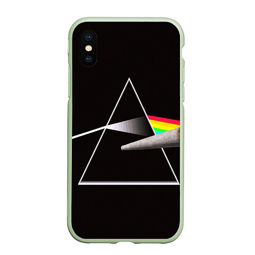 Чехол iPhone XS Max матовый PINK FLOYD / 3D-Салатовый – фото 1