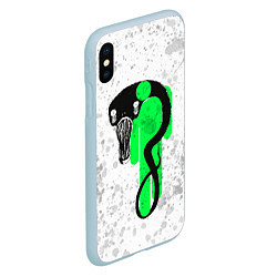 Чехол iPhone XS Max матовый BILLIE EILISH: Blohsh & Ghoul, цвет: 3D-голубой — фото 2