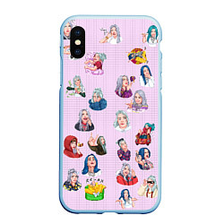 Чехол iPhone XS Max матовый BILLIE EILISH: Stickers