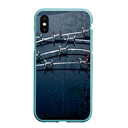 Чехол iPhone XS Max матовый Колючая цепь