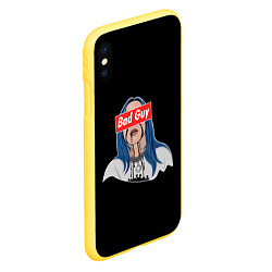 Чехол iPhone XS Max матовый Bad Guy, цвет: 3D-желтый — фото 2