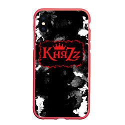 Чехол iPhone XS Max матовый Князь Анархия спина, цвет: 3D-красный
