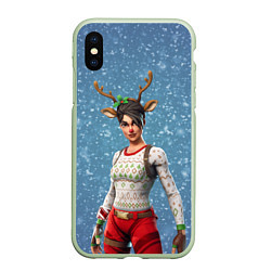 Чехол iPhone XS Max матовый Fortnite