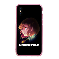 Чехол iPhone XS Max матовый UNDERTALE, цвет: 3D-розовый