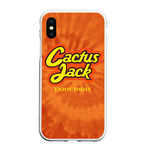 Чехол iPhone XS Max матовый Cactus Jack / 3D-Белый – фото 1