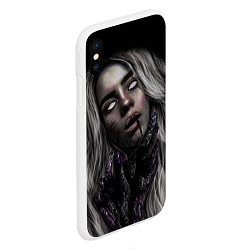 Чехол iPhone XS Max матовый BILLIE EILISH, цвет: 3D-белый — фото 2