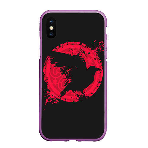 Чехол iPhone XS Max матовый Vikings / 3D-Фиолетовый – фото 1