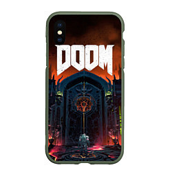 Чехол iPhone XS Max матовый DOOM - Hellgate