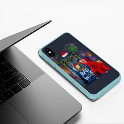 Чехол iPhone XS Max матовый Doctor Who, цвет: 3D-мятный — фото 2