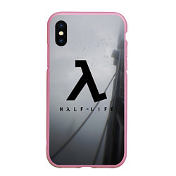 Чехол iPhone XS Max матовый Half Life, цвет: 3D-розовый