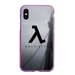 Чехол iPhone XS Max матовый Half Life, цвет: 3D-фиолетовый