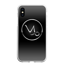 Чехол iPhone XS Max матовый Capricorn Козерог, цвет: 3D-белый