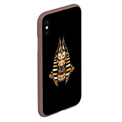 Чехол iPhone XS Max матовый Anubis, цвет: 3D-коричневый — фото 2