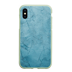 Чехол iPhone XS Max матовый Оттенки синего