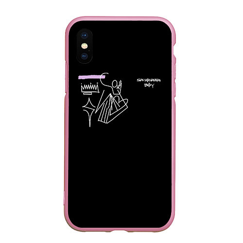 Чехол iPhone XS Max матовый SAYONARA BOY / 3D-Розовый – фото 1