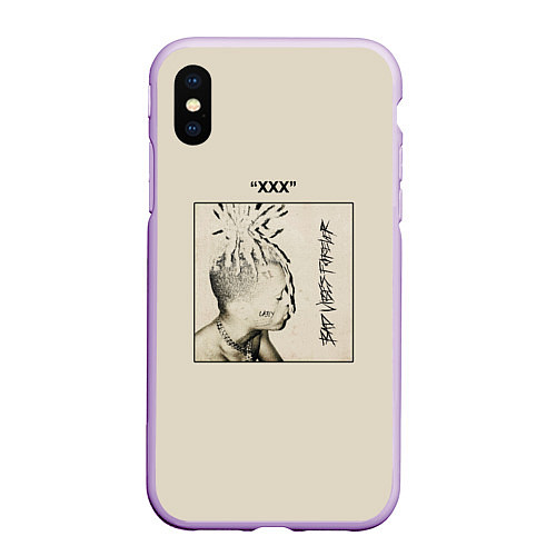 Чехол iPhone XS Max матовый XXXTENTACION BAD VIBES FOREVER / 3D-Сиреневый – фото 1