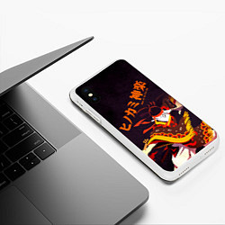 Чехол iPhone XS Max матовый Клинок, рассекающий демонов, цвет: 3D-белый — фото 2