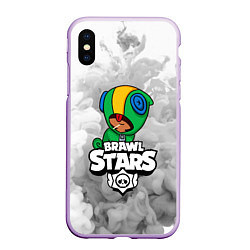 Чехол iPhone XS Max матовый BRAWL STARS LEON