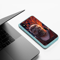 Чехол iPhone XS Max матовый Sparks Rust, цвет: 3D-мятный — фото 2