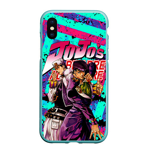 Чехол iPhone XS Max матовый Jojo / 3D-Мятный – фото 1